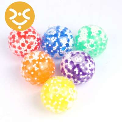 wholesale custom kids foam particles Mesh bead vent grape toy fidget stress ball