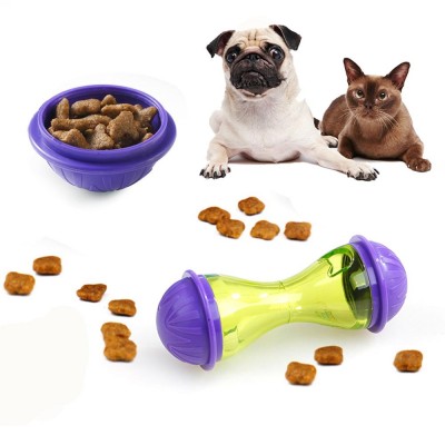 Pet Dogs Cats Fun Bowl Toy Feeder Dog Feeding Pets Dog Tumbler Leakage Food Ball Puppy Pet Training trat ball